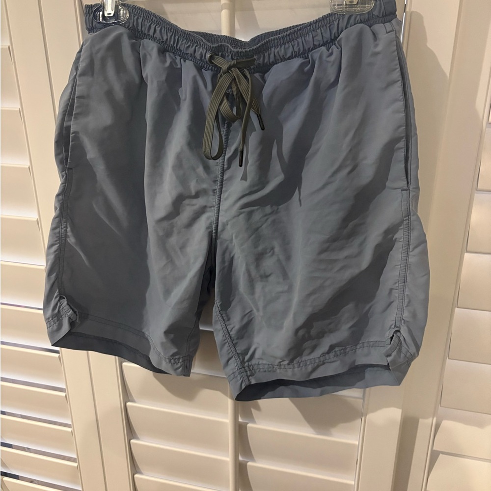 Saxx Men's Athletic Shorts in Slate Blue with Drawstring M